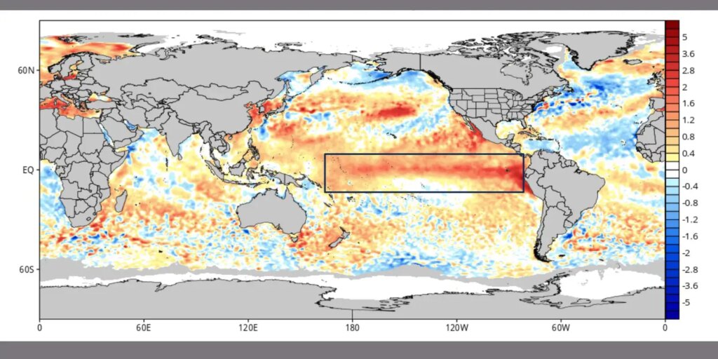 el-nino-em-alta:-pacifico-registra-2a-maior-temperatura-da-historia